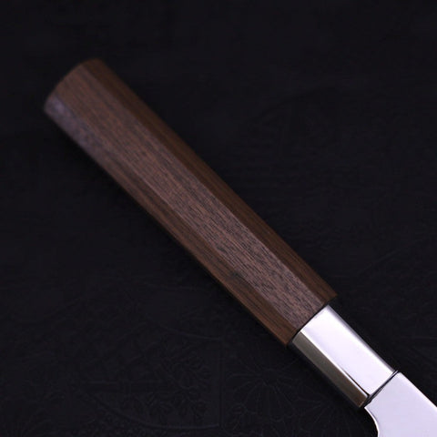 Funayuki Silver Steel #3 Kiku Walnut Handle 165mm (6.5”)-[Musashi]-[Japanese-Kitchen-Knives]