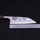 Funayuki Silver Steel #3 Kiku Walnut Handle 165mm (6.5”)-[Musashi]-[Japanese-Kitchen-Knives]