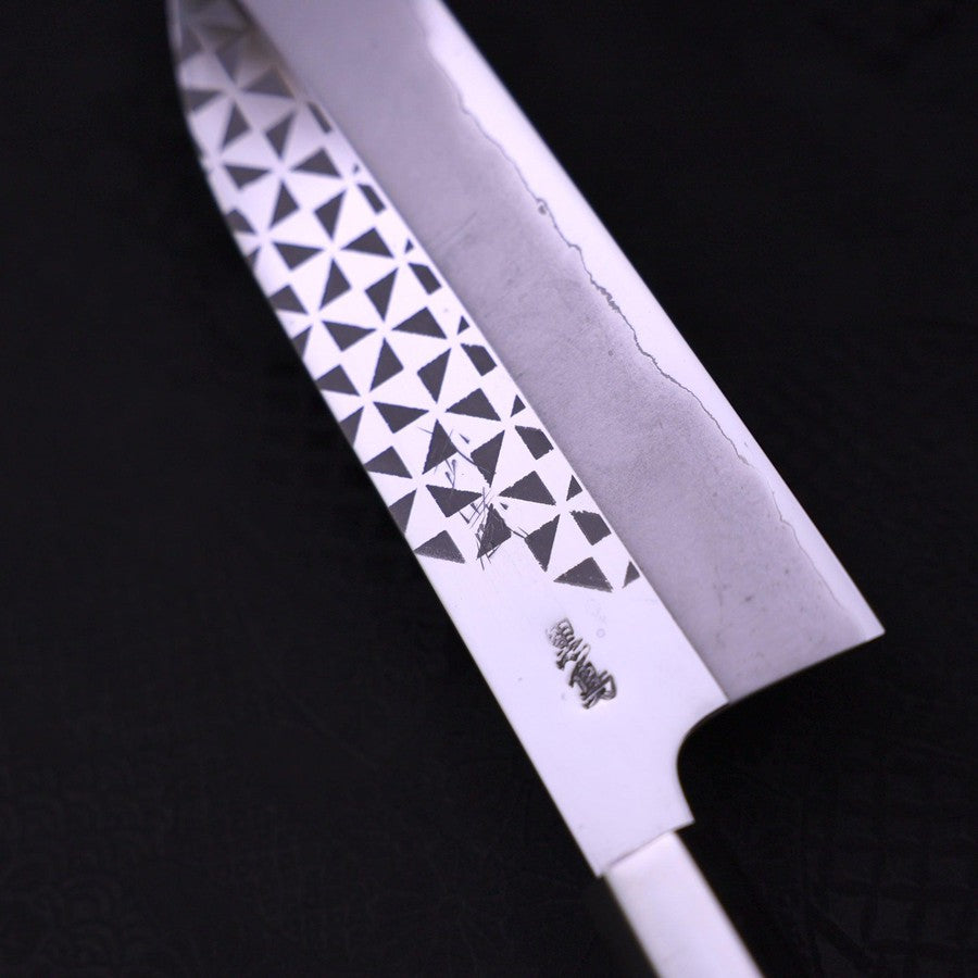 Funayuki Silver Steel #3 Origami Kazaguruma Walnut Handle 165mm-[Musashi]-[Japanese-Kitchen-Knives]