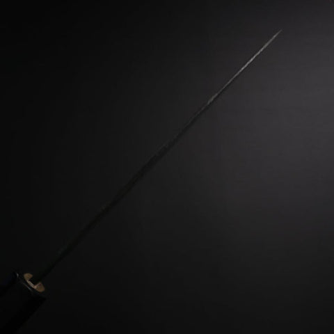 Funayuki White Steel #2 Kurouchi Buffalo Magnolia Handle 150mm-[Musashi]-[Japanese-Kitchen-Knives]