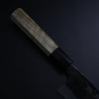 Funayuki White Steel #2 Kurouchi Buffalo Magnolia Handle 150mm-[Musashi]-[Japanese-Kitchen-Knives]