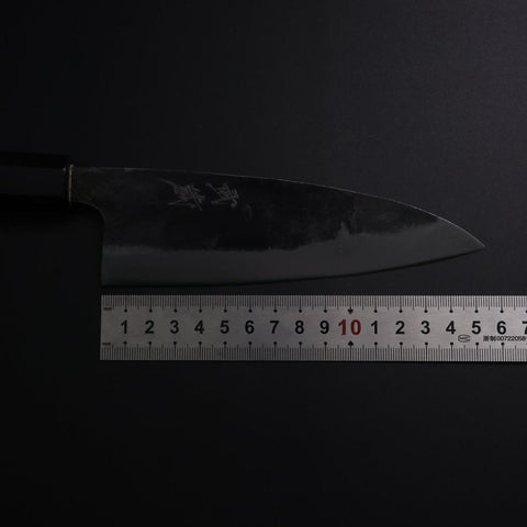 Funayuki White Steel #2 Kurouchi Buffalo Magnolia Handle 150mm-[Musashi]-[Japanese-Kitchen-Knives]