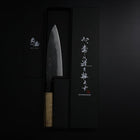 Funayuki White Steel #2 Kurouchi Buffalo Magnolia Handle 150mm-[Musashi]-[Japanese-Kitchen-Knives]