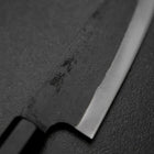 Funayuki White Steel #2 Kurouchi Buffalo Magnolia Handle 155mm (6.1”)-[Musashi]-[Japanese-Kitchen-Knives]