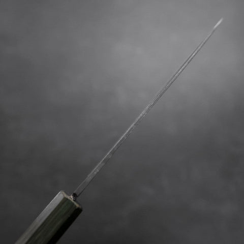 Funayuki White Steel #2 Kurouchi Green Urushi Handle 150mm (5.9”)-[Musashi]-[Japanese-Kitchen-Knives]