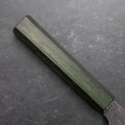 Funayuki White Steel #2 Kurouchi Green Urushi Handle 150mm (5.9”)-[Musashi]-[Japanese-Kitchen-Knives]