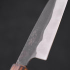 Funayuki White Steel #2 Kurouchi Sumi Urushi Handle 150mm (5.9”)-[Musashi]-[Japanese-Kitchen-Knives]