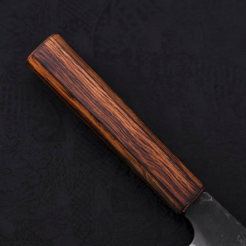 Funayuki White Steel #2 Kurouchi Sumi Urushi Handle 150mm (5.9”)-[Musashi]-[Japanese-Kitchen-Knives]