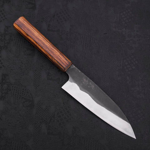 Funayuki White Steel #2 Kurouchi Sumi Urushi Handle 150mm (5.9”)-[Musashi]-[Japanese-Kitchen-Knives]
