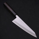 Garasuki Boning Knife White Steel #2 Kasumi Buffalo Ebony Handle 180mm (7”)-[Musashi]-[Japanese-Kitchen-Knives]
