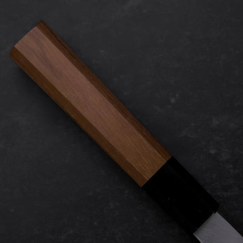 Garasuki Boning Knife White Steel #2 Polished Buffalo Teak Handle 150mm (5.9”)-[Musashi]-[Japanese-Kitchen-Knives]
