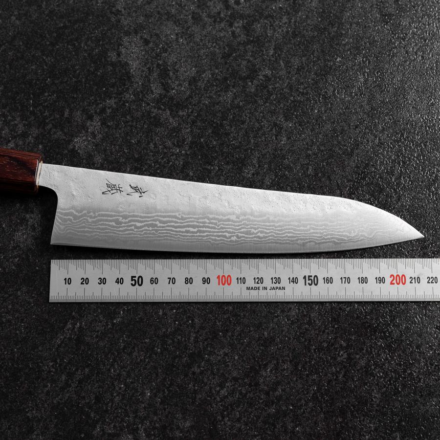 Gyuto 440C Nashiji Damascus Zelkova Handle 210mm (8.3”) – MUSASHI