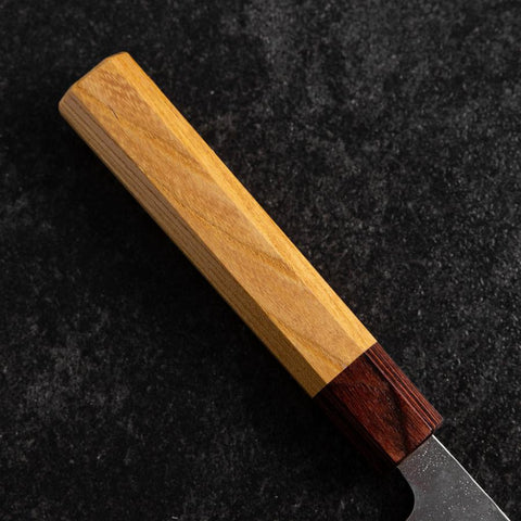 Gyuto 440C Nashiji Damascus Zelkova Handle 210mm-[Musashi]-[Japanese-Kitchen-Knives]