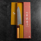 Gyuto 440C Nashiji Damascus Zelkova Handle 210mm-[Musashi]-[Japanese-Kitchen-Knives]