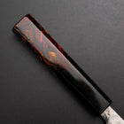 Gyuto 440C Nashiji Mirror Damascus Fire Urushi Handle 180mm-[Musashi]-[Japanese-Kitchen-Knives]