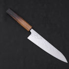 Gyuto AUS-10 Mirror Tsuchime Damascus Yaki Urushi Handle 180mm (7”)-[Musashi]-[Japanese-Kitchen-Knives]