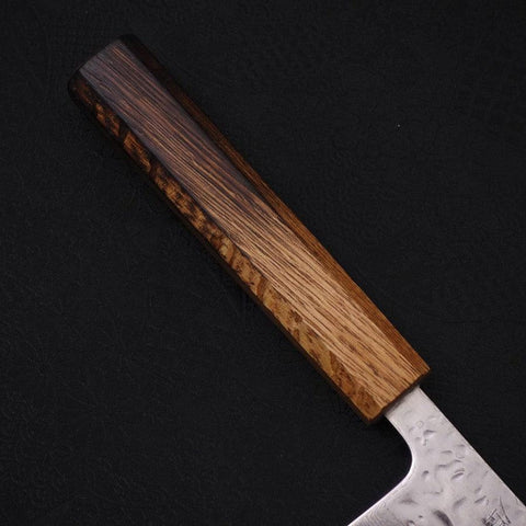 Gyuto AUS-10 Mirror Tsuchime Damascus Yaki-Urushi Handle 240mm (9.4”)-[Musashi]-[Japanese-Kitchen-Knives]