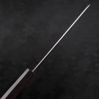 Gyuto AUS-10 Nashiji Damascus Ebony Handle 180mm (7”)-[Musashi]-[Japanese-Kitchen-Knives]