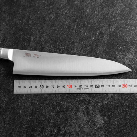 Gyuto AUS-10 Polished All-Stainless Handle 210mm-[Musashi]-[Japanese-Kitchen-Knives]