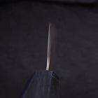 Gyuto AUS-10 Tsuchime Damascus Dark-Blue Urushi Handle 210mm (8.3”)-[Musashi]-[Japanese-Kitchen-Knives]