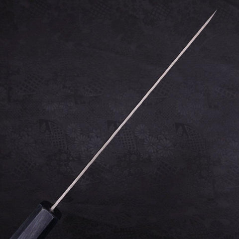 Gyuto AUS-10 Tsuchime Damascus Dark-Blue Urushi Handle 210mm (8.3”)-[Musashi]-[Japanese-Kitchen-Knives]