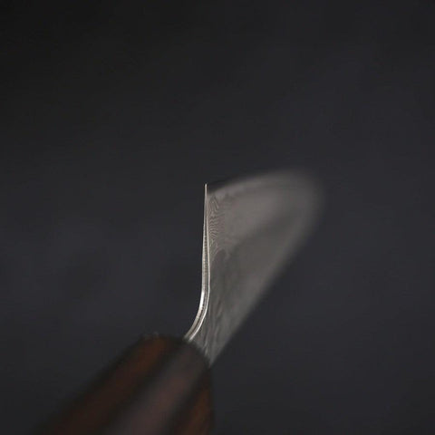 Gyuto AUS-10 Tsuchime Damascus Sumi Urushi Handle 210mm (8.3”)-[Musashi]-[Japanese-Kitchen-Knives]