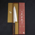 Gyuto AUS-10 Tsuchime Damascus Sumi Urushi Handle 210mm (8.3”)-[Musashi]-[Japanese-Kitchen-Knives]