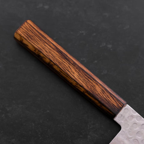 Gyuto AUS-10 Tsuchime Damascus Sumi Urushi Handle 240mm (9.4”)-[Musashi]-[Japanese-Kitchen-Knives]