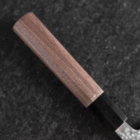Gyuto AUS-10 Tsuchime Damascus Walnut Handle 210mm-[Musashi]-[Japanese-Kitchen-Knives]
