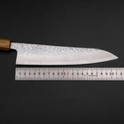 Gyuto AUS-10 Tsuchime Damascus Yaki Urushi Handle 210mm (8.3”)-[Musashi]-[Japanese-Kitchen-Knives]