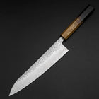 Gyuto AUS-10 Tsuchime Damascus Yaki Urushi Handle 210mm-[Musashi]-[Japanese-Kitchen-Knives]