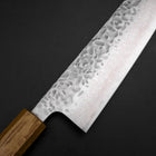 Gyuto AUS-10 Tsuchime Damascus Yaki Urushi Handle 210mm-[Musashi]-[Japanese-Kitchen-Knives]
