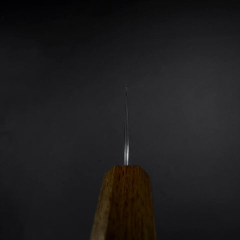 Gyuto AUS-10 Tsuchime Damascus Yaki Urushi Handle 210mm-[Musashi]-[Japanese-Kitchen-Knives]