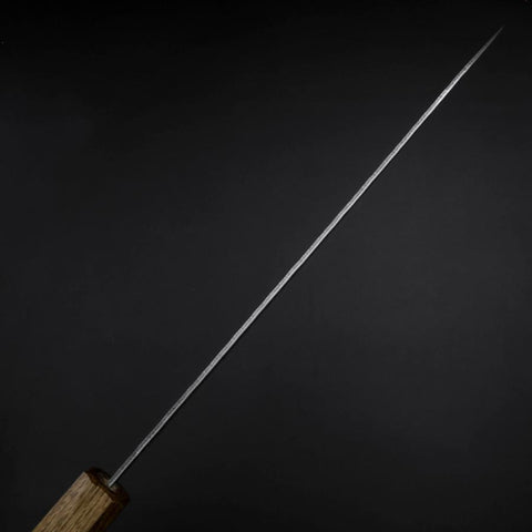 Gyuto AUS-10 Tsuchime Damascus Yaki Urushi Handle 210mm-[Musashi]-[Japanese-Kitchen-Knives]