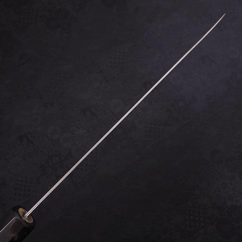 Gyuto AUS-10 Wave Nickel Damascus Buffalo Magnolia Handle 210mm (8.3”)-[Musashi]-[Japanese-Kitchen-Knives]