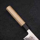 Gyuto AUS-10 Wave Nickel Damascus Buffalo Magnolia Handle 210mm (8.3”)-[Musashi]-[Japanese-Kitchen-Knives]