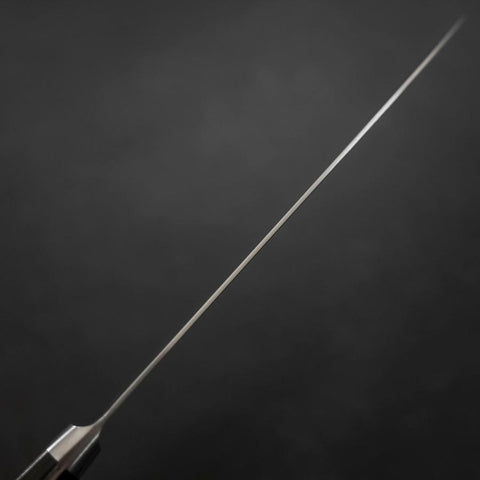 Gyuto AUS-10 Wave Nickel Damascus Western Brown Handle 210mm (8.3”)-[Musashi]-[Japanese-Kitchen-Knives]