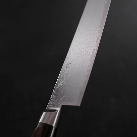 Gyuto AUS-10 Wave Nickel Damascus Western Handle 210mm (8.3”)-[Musashi]-[Japanese-Kitchen-Knives]