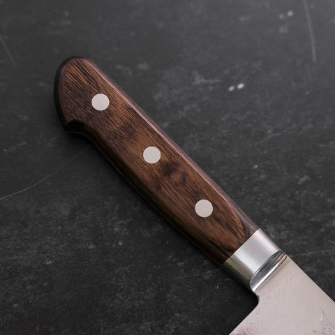 Gyuto AUS-10 Wave Nickel Damascus Western Handle 210mm (8.3”)-[Musashi]-[Japanese-Kitchen-Knives]