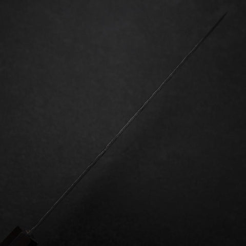 Gyuto AUS-8 Kurouchi Tsuchime Shitan Walnut Handle 200mm-[Musashi]-[Japanese-Kitchen-Knives]