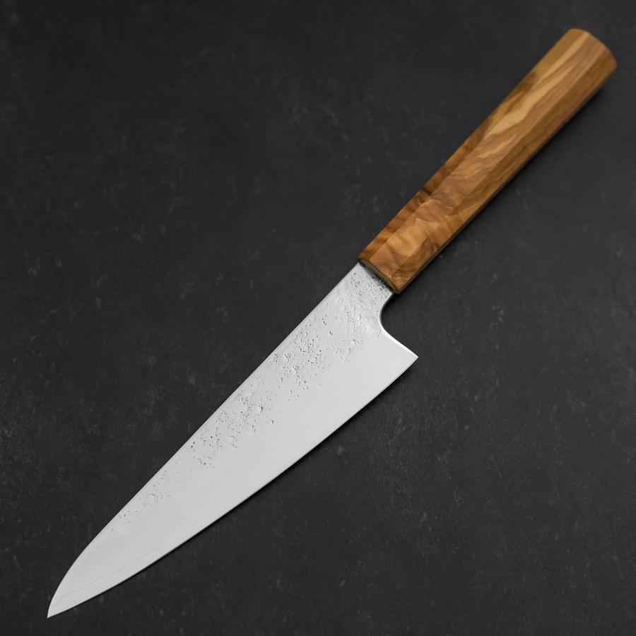 Gyuto AUS-8 Nashiji Olive Handle 150mm-[Musashi]-[Japanese-Kitchen-Knives]