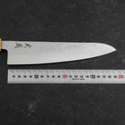 Gyuto AUS-8 Nashiji Olive Handle 195mm (7.7”)-[Musashi]-[Japanese-Kitchen-Knives]