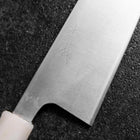 Gyuto AUS-8 Polished Ocean White Blue Handle 210mm-[Musashi]-[Japanese-Kitchen-Knives]