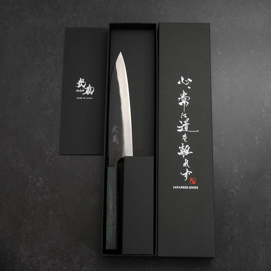 柳切付 青紙2号 磨き 黒檀水牛柄 270mm – MUSASHI