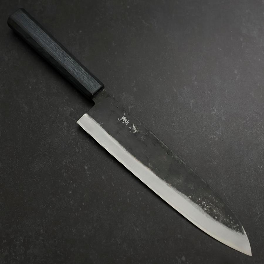 牛刀 青紙1号 黒打 黒檀水牛柄 180mm – MUSASHI