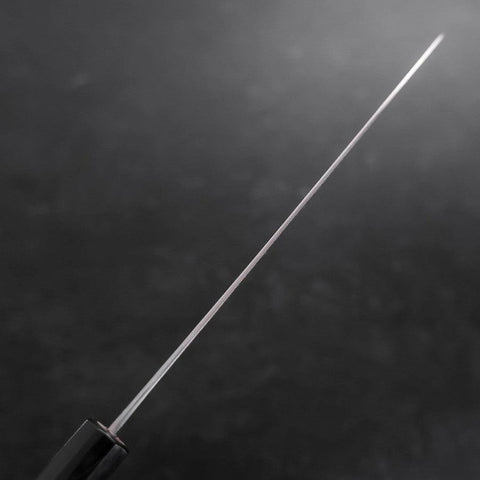 Gyuto Blue Steel #1 Kurouchi Stainless Clad Buffalo Magnolia Handle 210mm (8.3”)-[Musashi]-[Japanese-Kitchen-Knives]