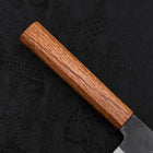 Gyuto Blue Steel #1 Kurouchi Stainless Clad Oak Handle 210mm (8.3”)-[Musashi]-[Japanese-Kitchen-Knives]