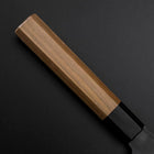 Gyuto Blue Steel #1 Kurouchi Stainless Clad Walnut Handle 210mm-[Musashi]-[Japanese-Kitchen-Knives]