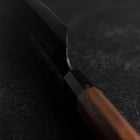 Gyuto Blue Steel #1 Kurouchi Walnut Handle 240mm (9.4”)-[Musashi]-[Japanese-Kitchen-Knives]