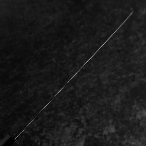 Gyuto Blue Steel #1 Kurouchi Walnut Handle 240mm-[Musashi]-[Japanese-Kitchen-Knives]